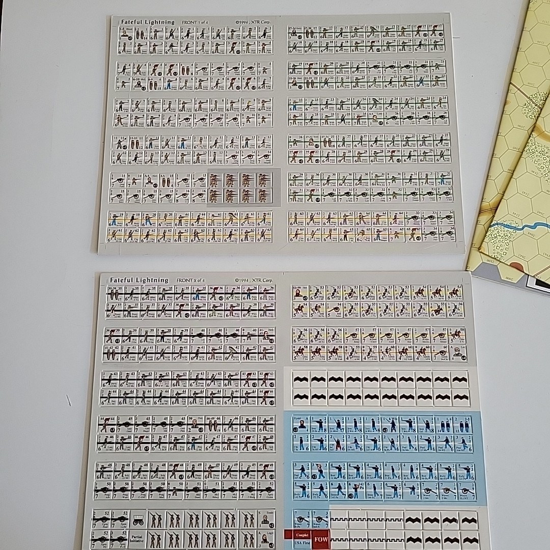 VTG XTR Corp Fateful Lightning Complete & Unpunched Battle Gettysburg
