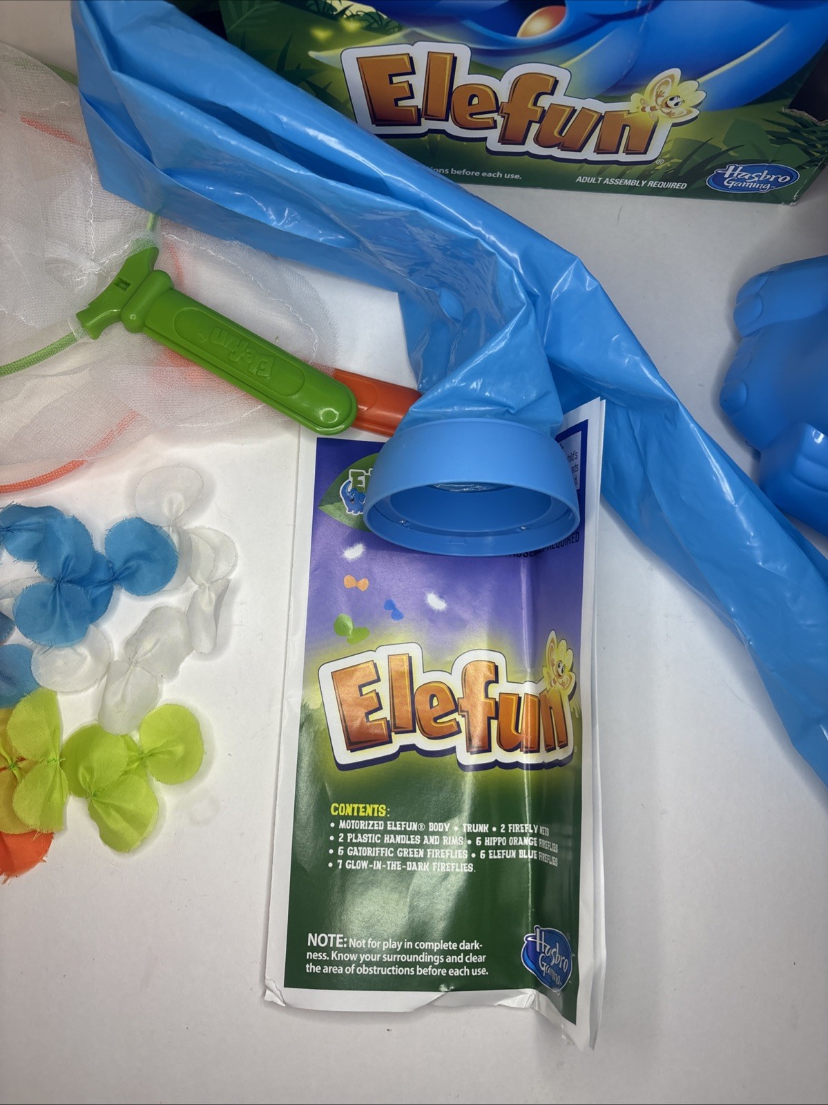 2012 Hasbro Elefun Glow In The Dark Fireflies Butterfly Game Tested 17 Flies