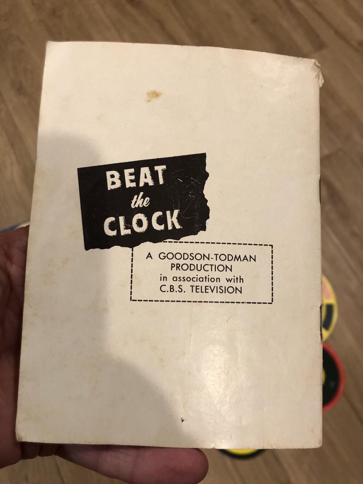 1954 CBS Beat the Clock TV Game Show Lowell Toy Corp Replacement Pieces – Clock