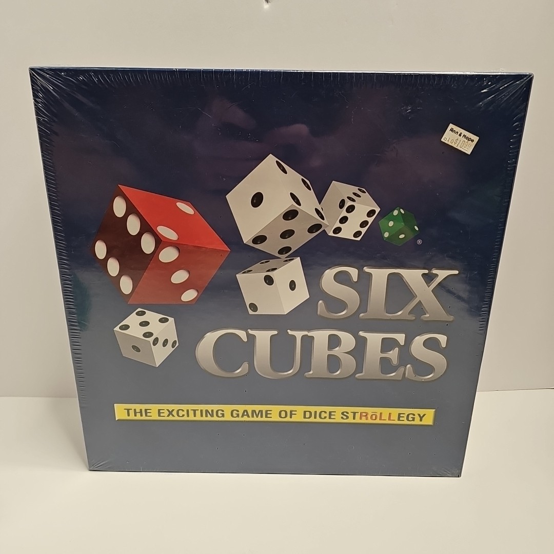 SIX CUBES Dice Board Game 1994 Ages 10+ Players 2+ New