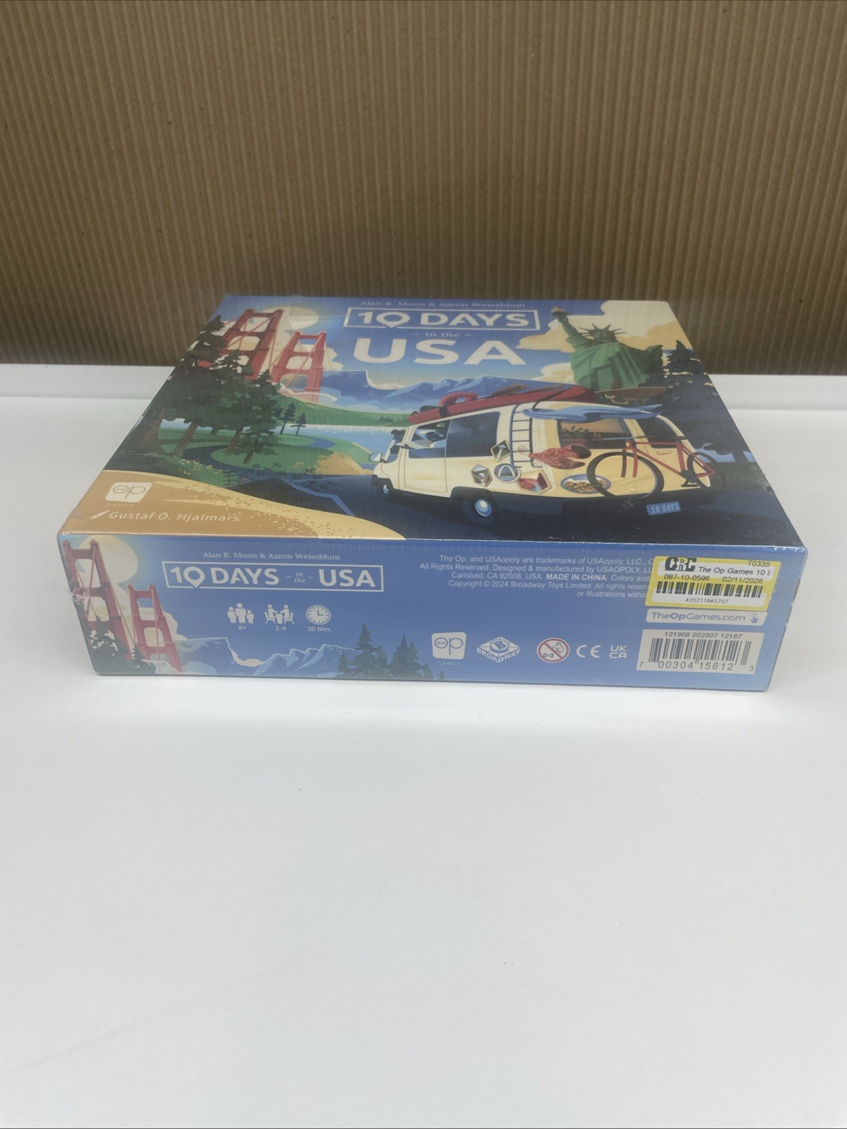 10 Days in the USA Board Game The OP Games Family Adult & Kids New Read