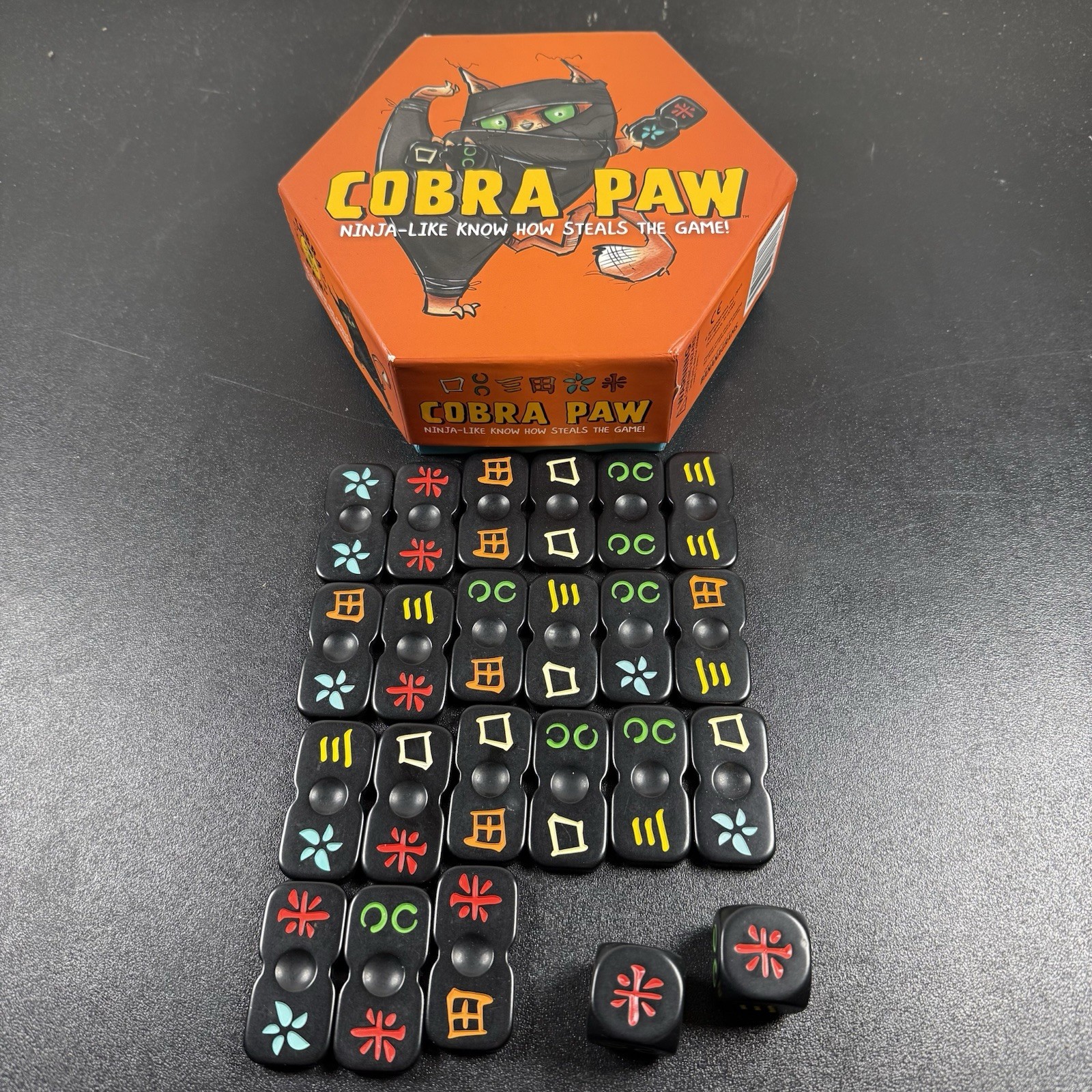 Cobra Paw Ninja Tile Game Bananagrams Master Meow Clawfuku Cat Ninja – Complete