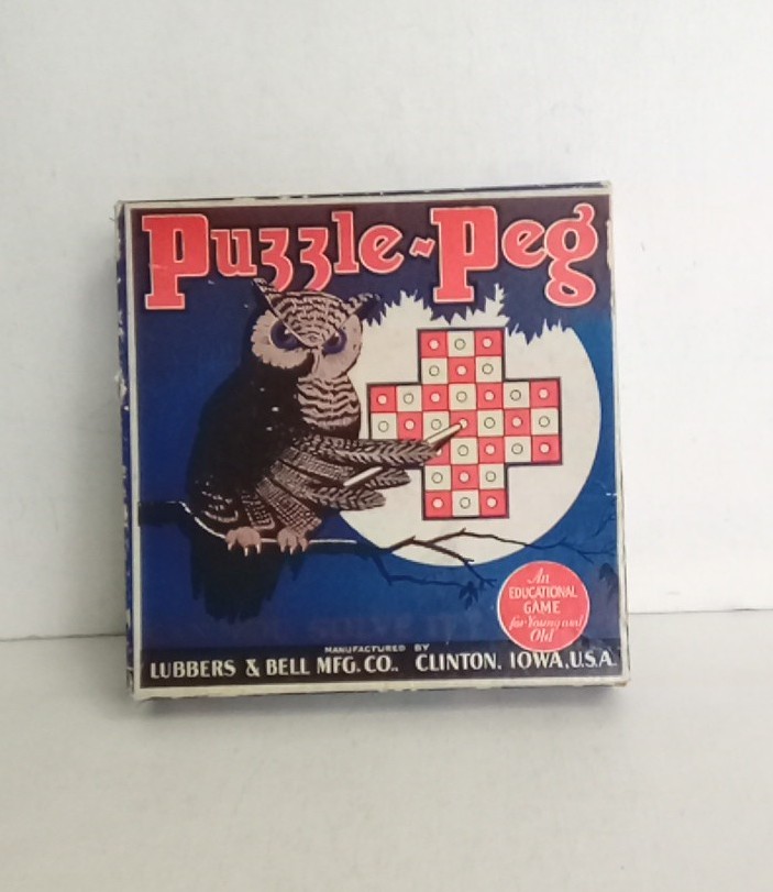 Vintage 1929 Puzzle-Peg Game. Educational game for young & old. No Missing piece