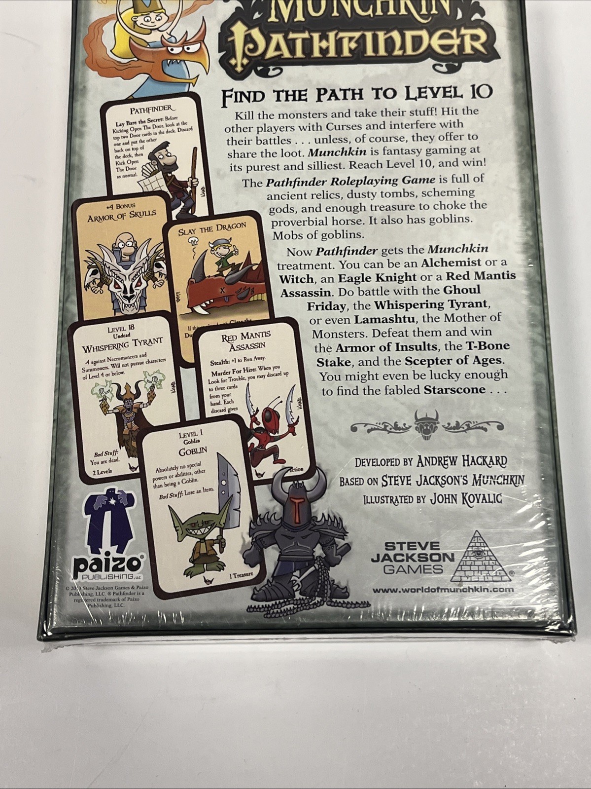 Munchkin Pathfinder Card Board Game Steve Jackson 2015 Fantasy Sealed NEW