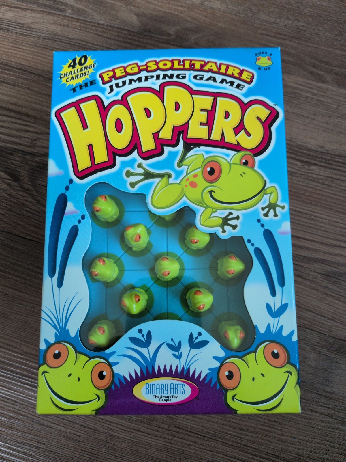 Vintage 1999 Hoppers Peg Solitaire Jumping Frog Game Binary Arts #6700 – NEW