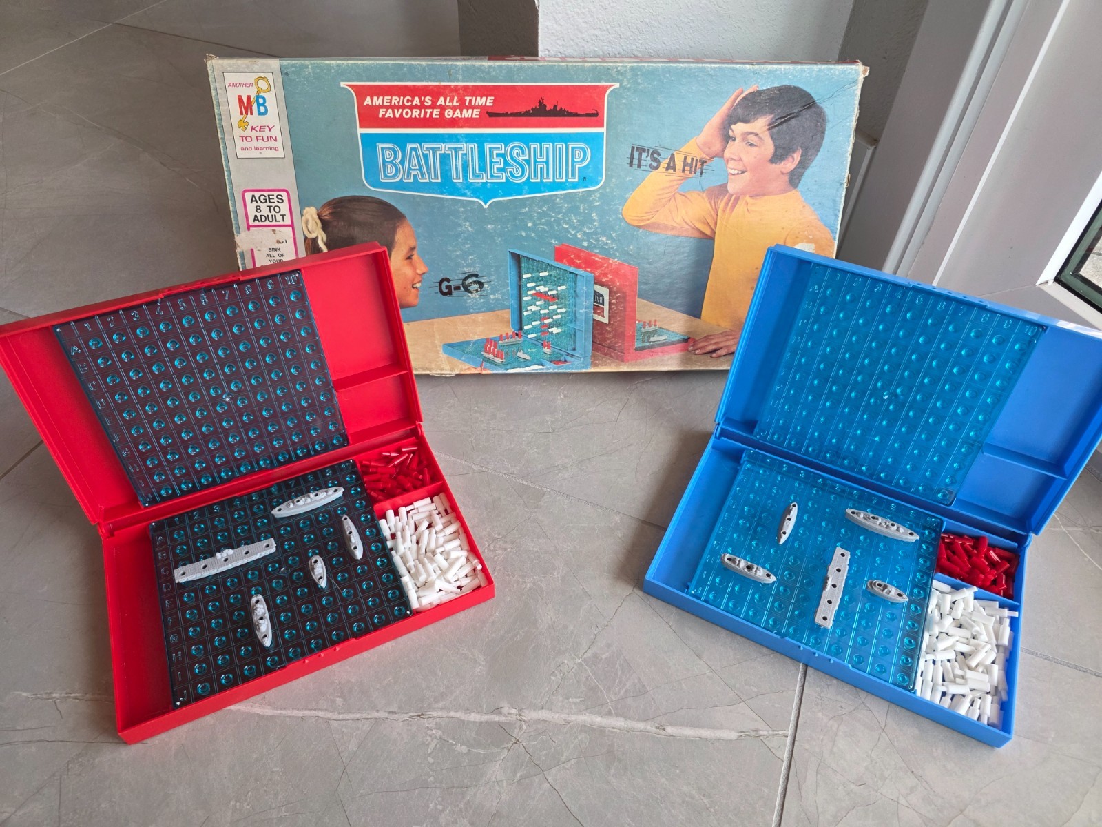 1971 Battleship Game by Milton Bradley Complete in Good Condition FREE SHIPPING