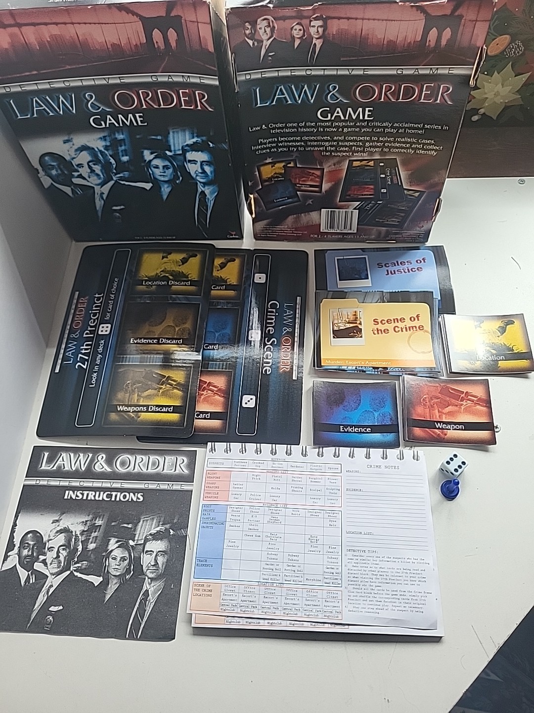 Law & Order Detective Game First player to identify the subject wins ShipsFree
