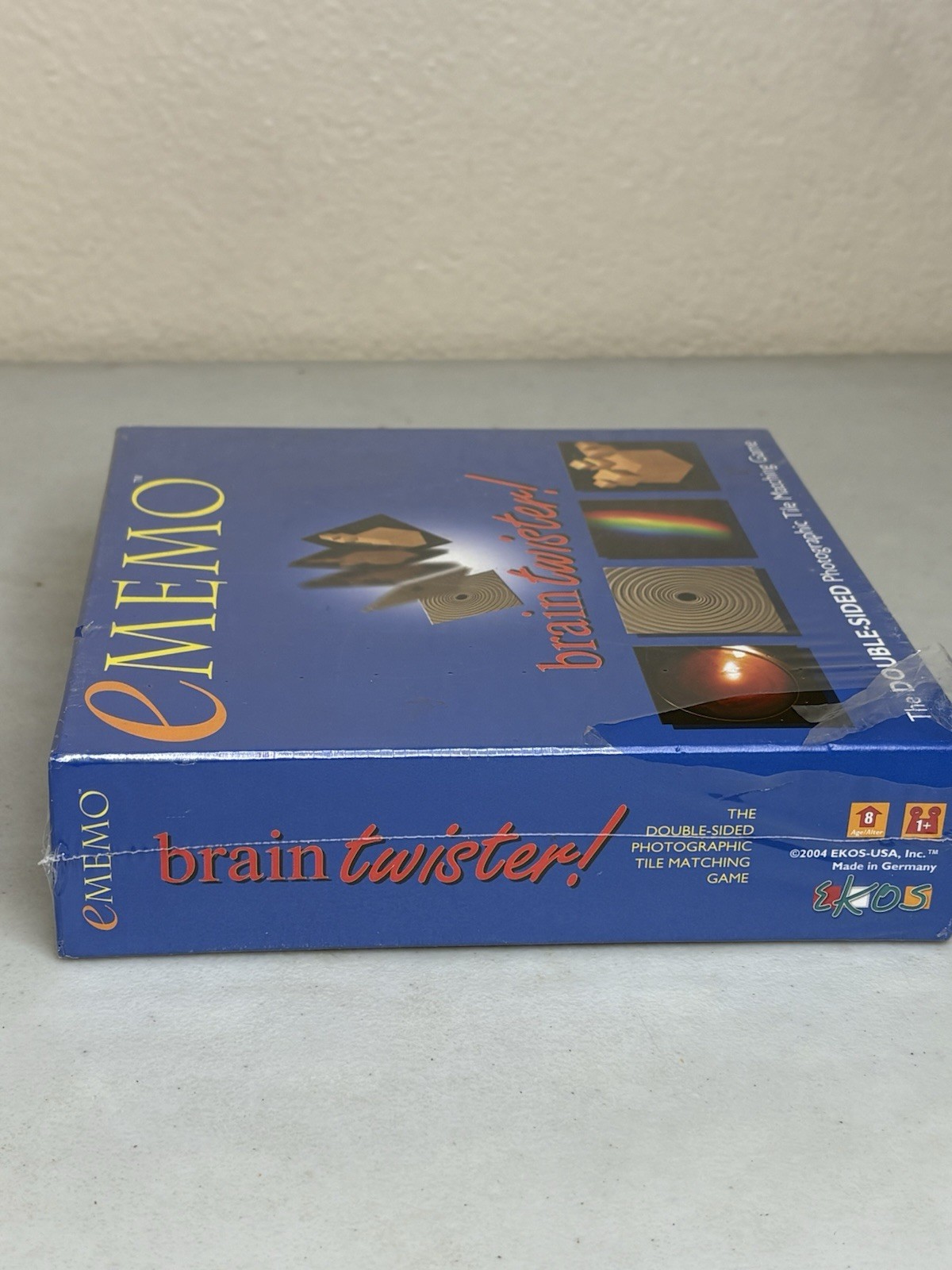 eMemo Brain Twister Double-Sided Photographic Tile Matching Game NEW Sealed