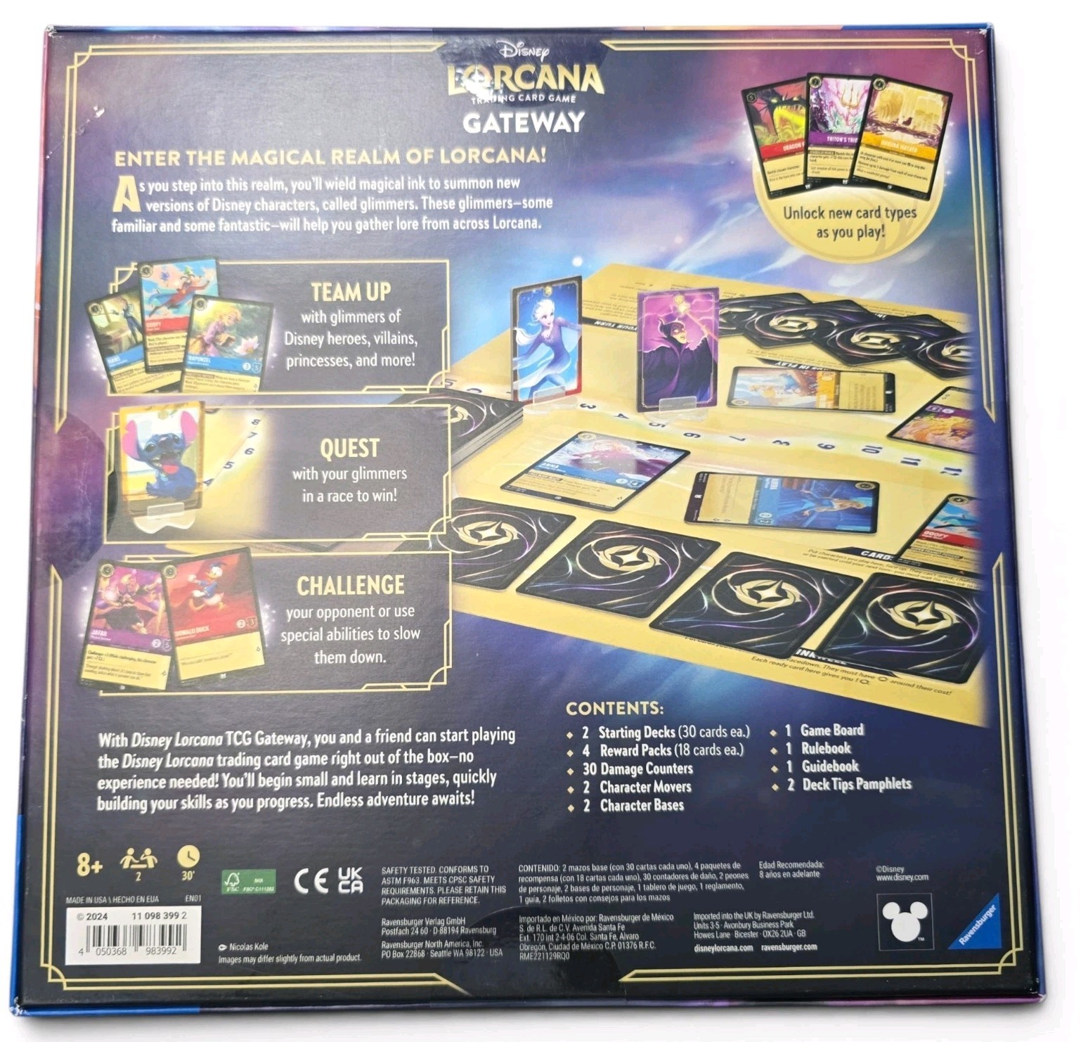 Disney Lorcana Gateway Learn to Play Trading Card Game NEW Sealed Ravensburger