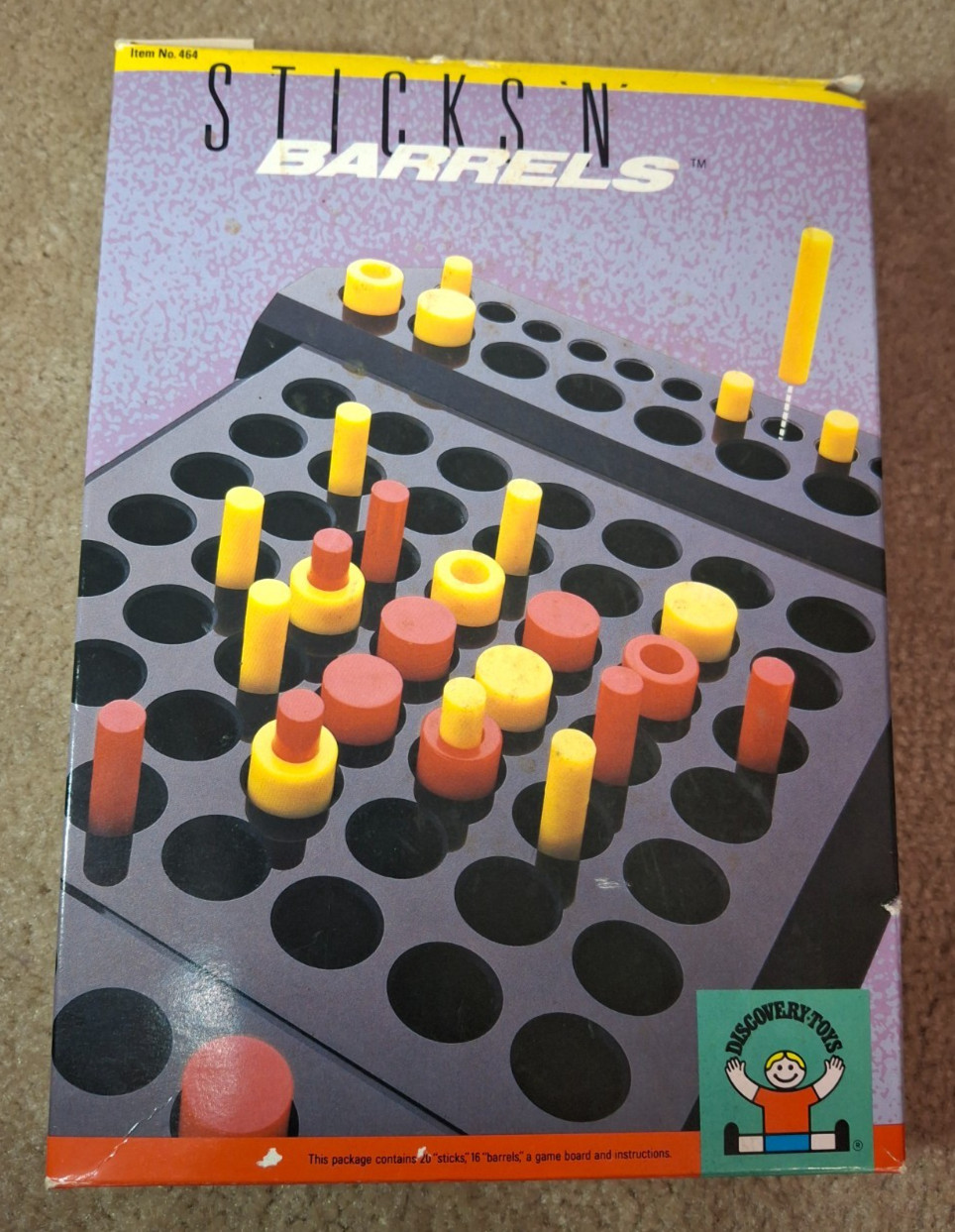 Vintage Game Discovery Toys 1988 Sticks N Barrels challenge retired strategy