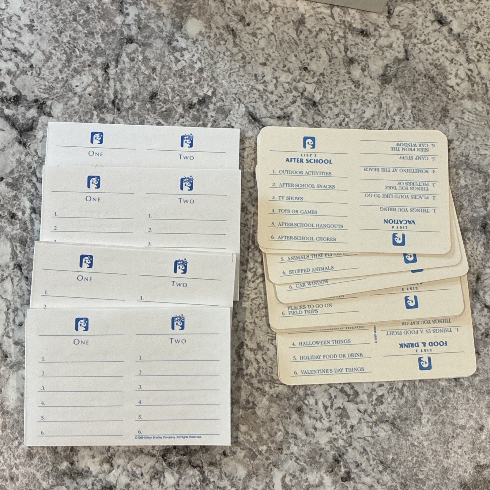Scattergories Junior Milton Bradley 1989 Words Party Kids Family 100% Complete