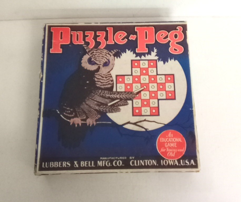 Vintage 1929 Puzzle-Peg Game. Educational game for young & old. No Missing piece