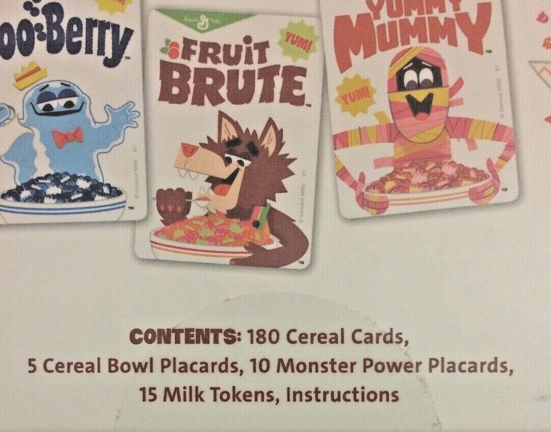 General Mills Cereal Monster Crunch! Breakfast Battle Game Boo Berry + Ad Icons