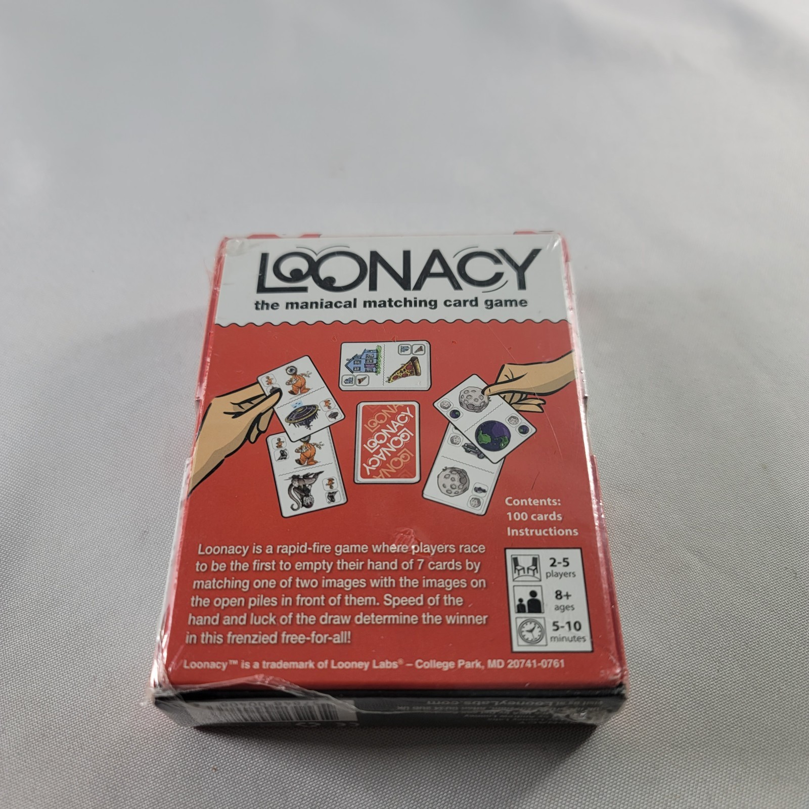 Loonacy Classic Family Matching Card Game Looney Labs (Makers of Fluxx) Lunacy