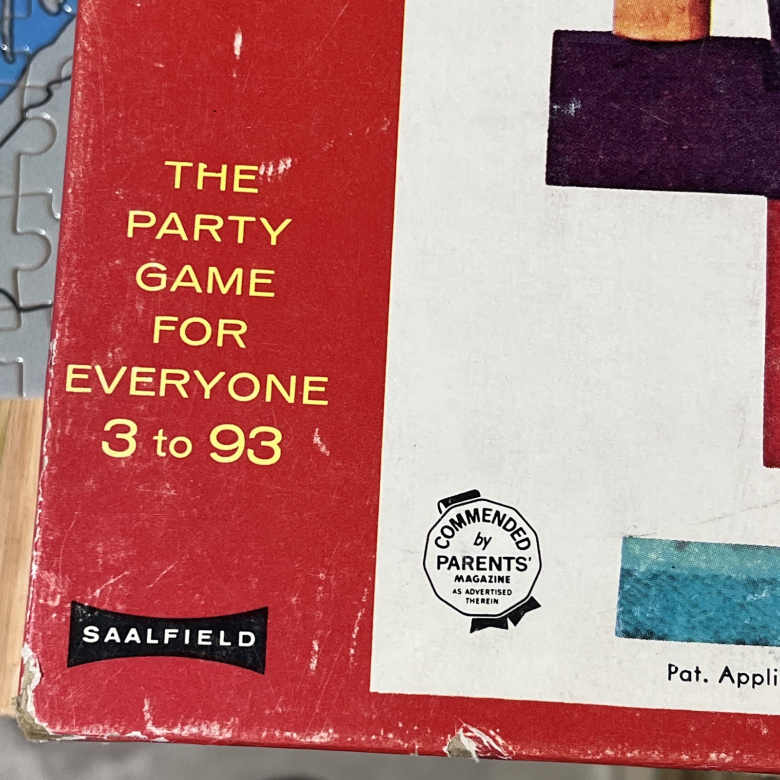 Saalfield Prestige Toys 1954 Vintage Blockhead Party Game All Ages