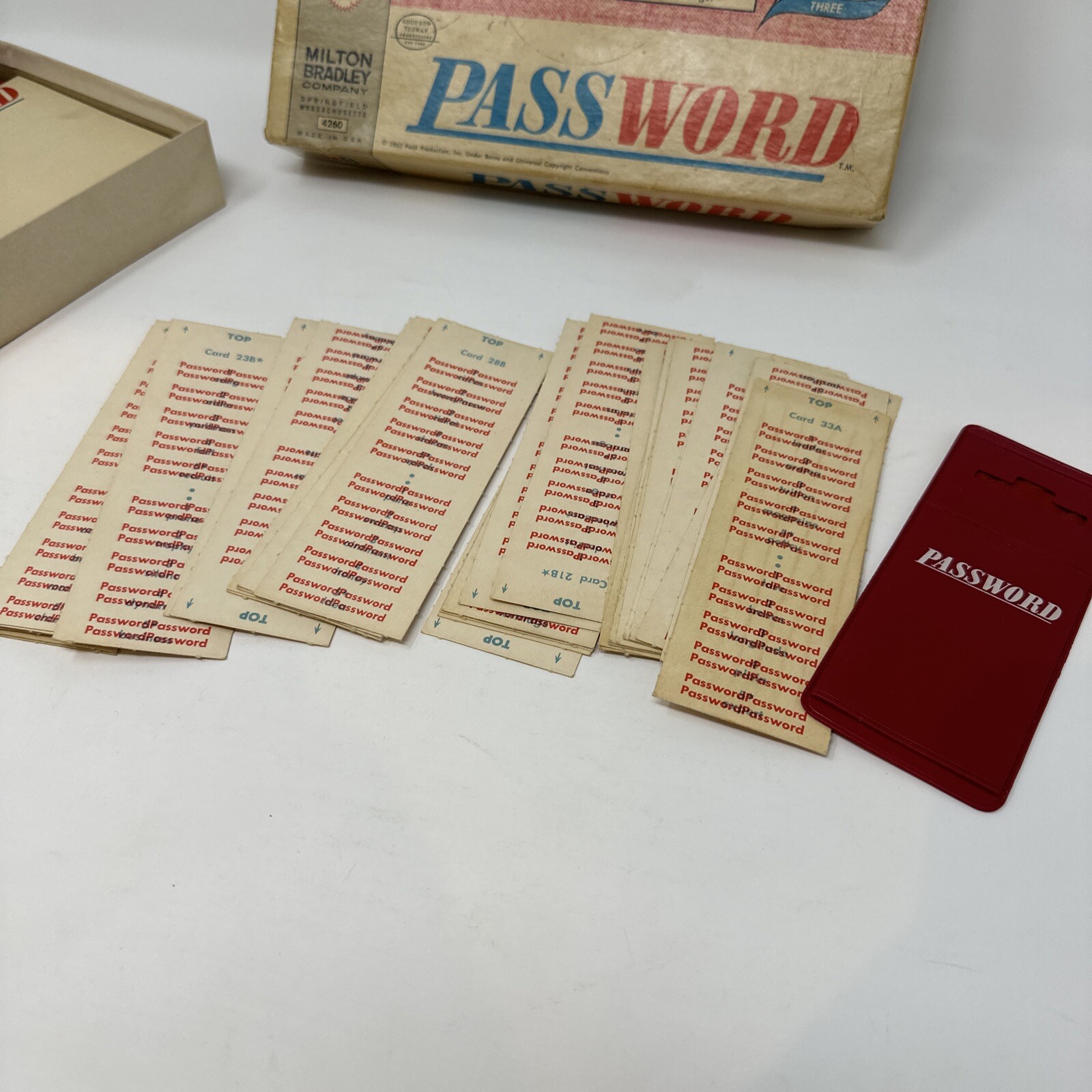 Vintage Password Game 1963 Complete Milton Bradley 4260 USA