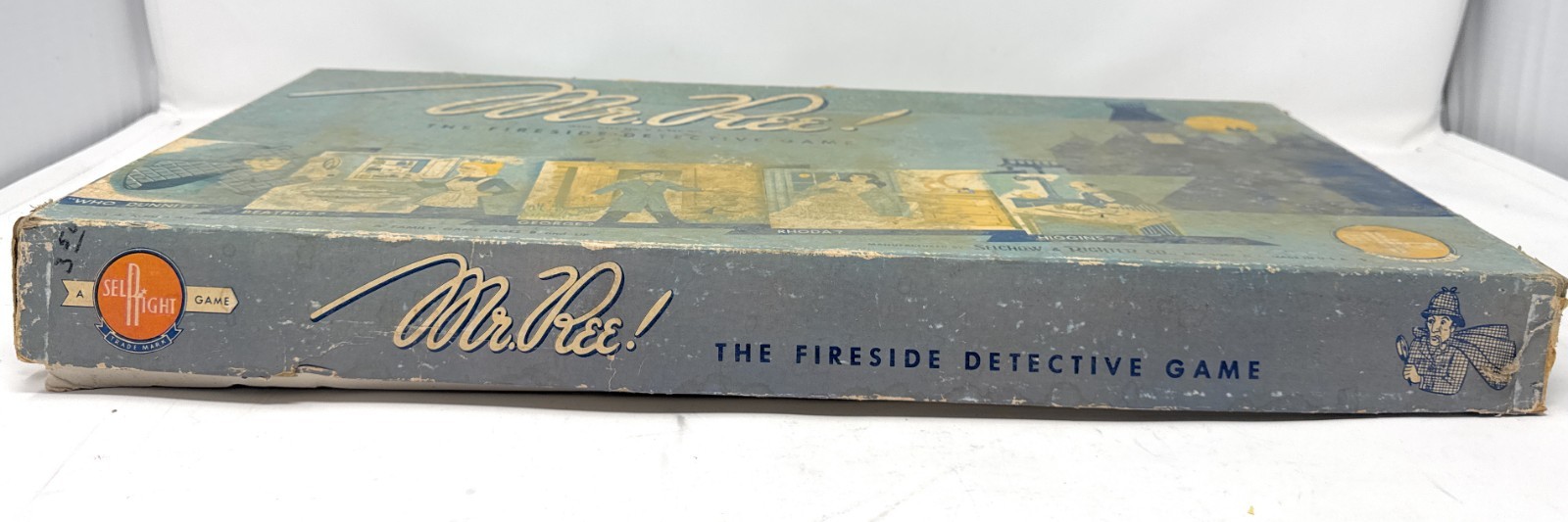 MR REE Vintage 1957 Fireside Detective Selchow Righter Board Game