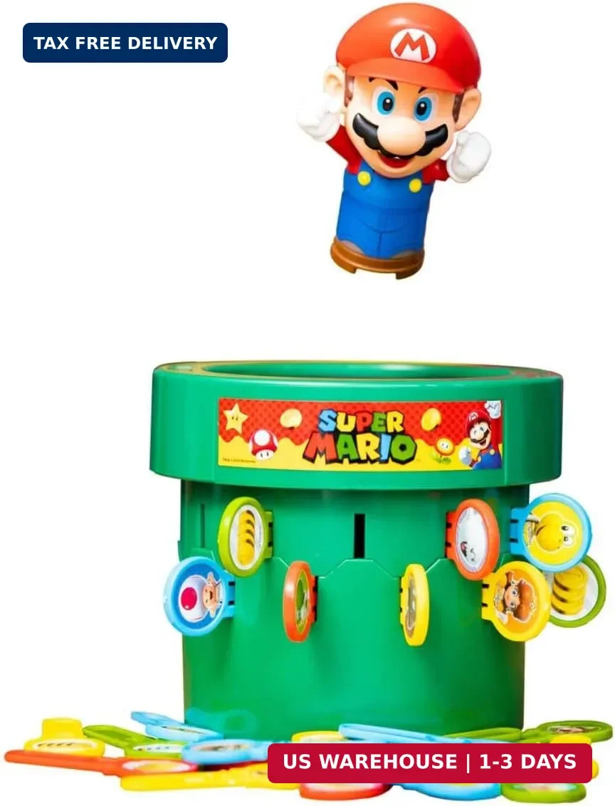 TOMY Pop Up Super Mario Game – Activities for Indoor Recess or Family Game Night