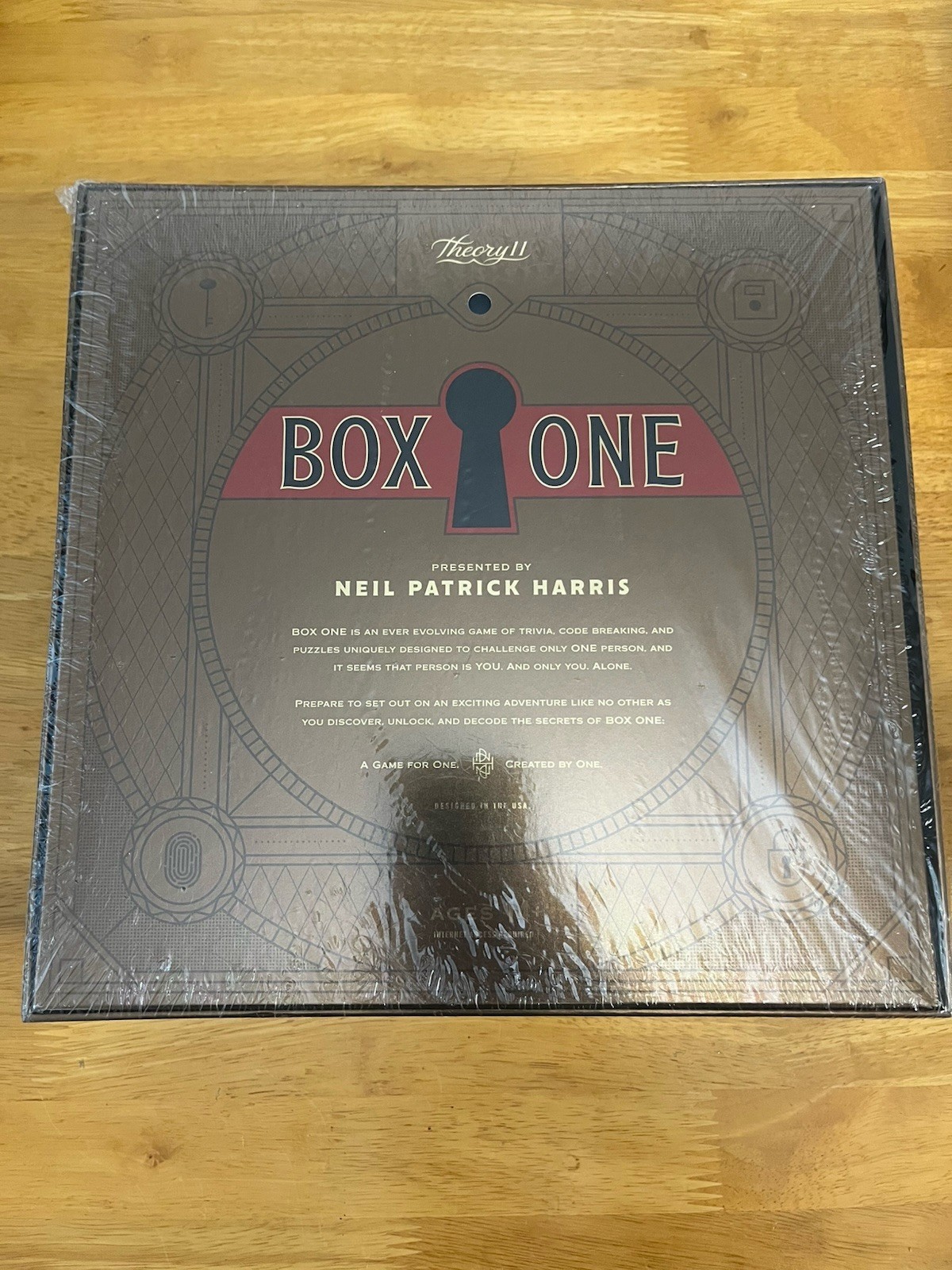 Box One Game By Neil Patrick Harris Strategy Trivia Puzzle One Player SEALED