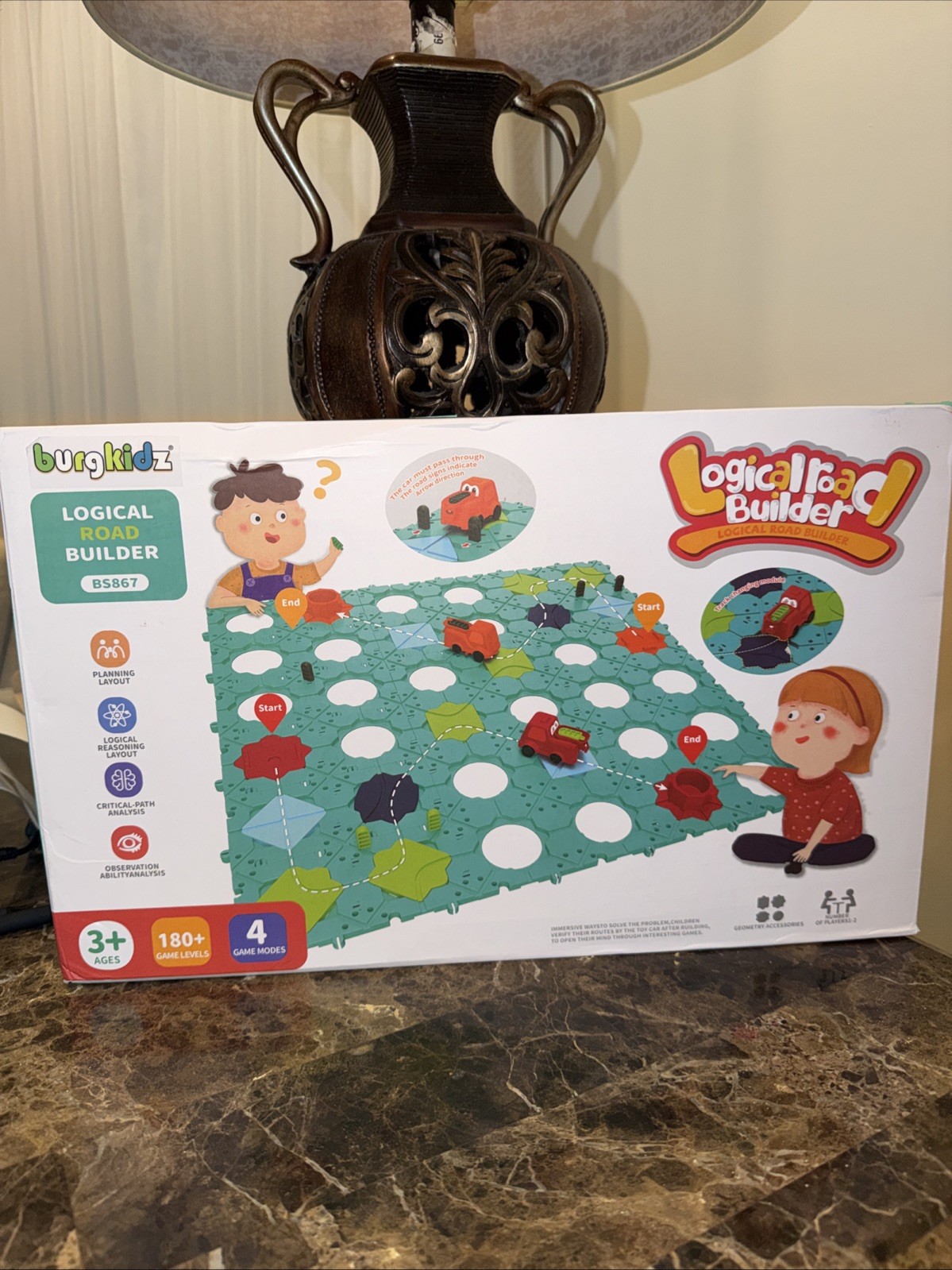 Logical Road Builder Vehicles Board Game Complete Set Ages 3+ 1-2 Players