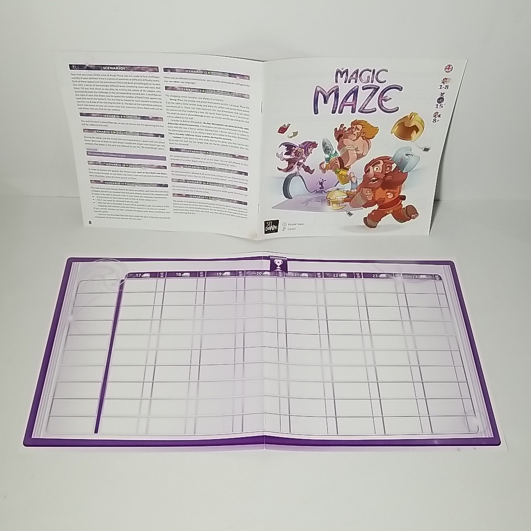 COMPLETE 2017 MAGIC MAZE Board Game Real-Time Cooperative Game by Sit Down Games