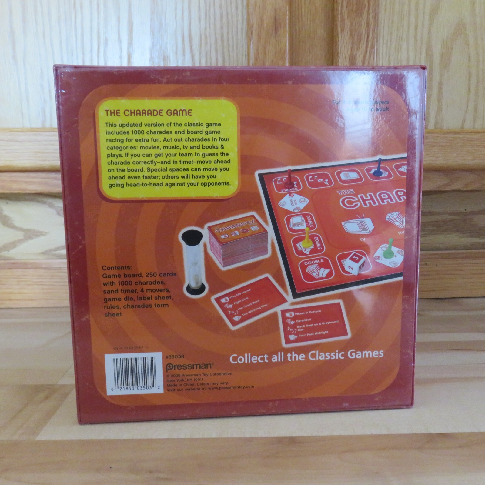 The Charades Game Pressman 2009 Family Game 10 to Adult NEW Never Opened Sealed