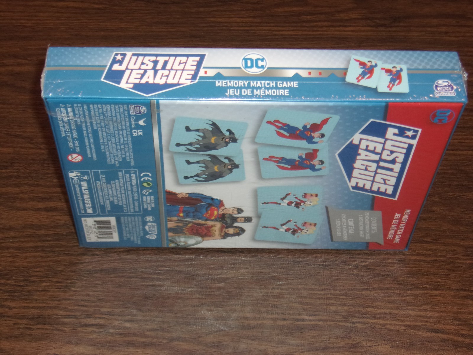 NIB 2021 DC Comics Justice League Memory Match Game By Spin Master Games