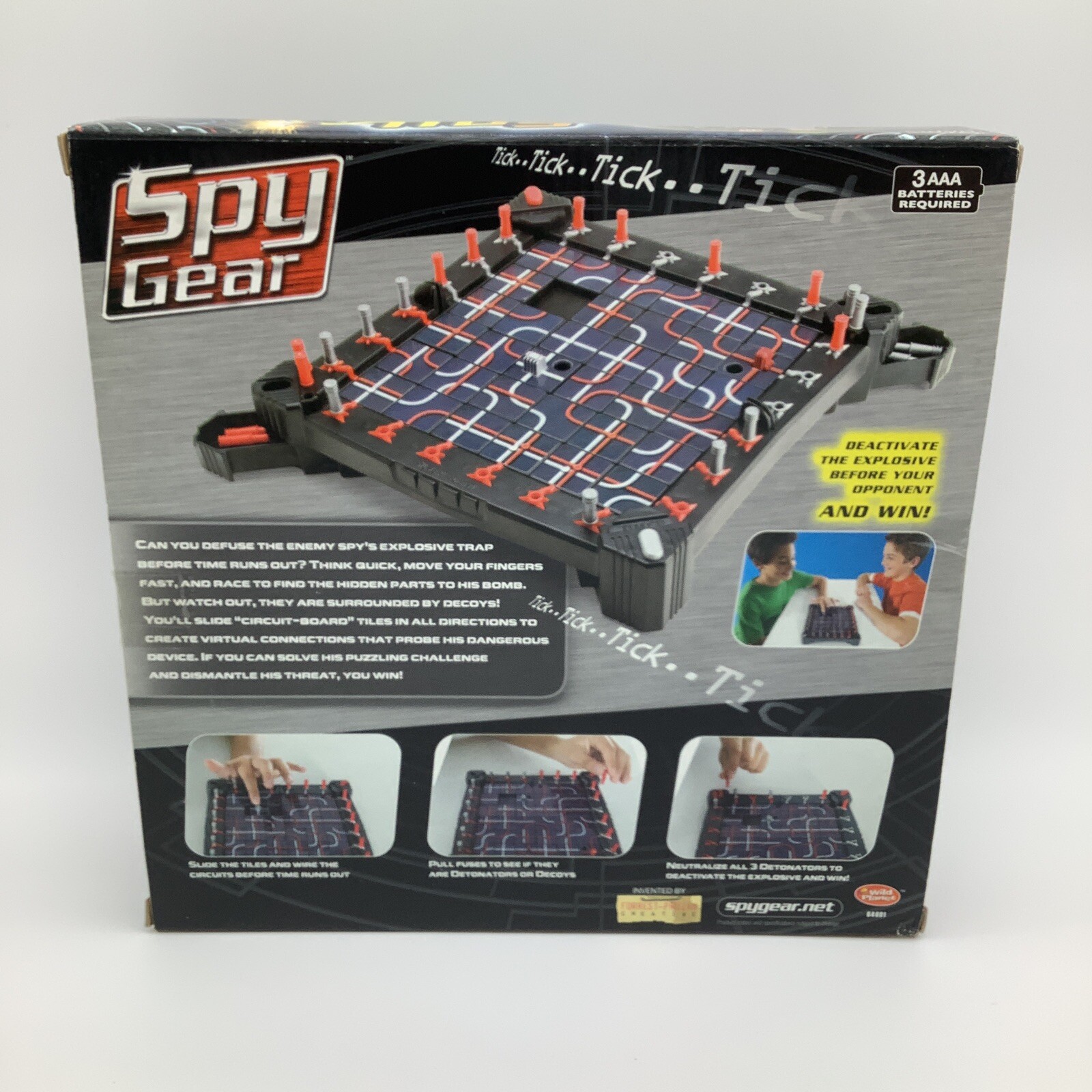 Spy Gear Spy Wire Sliding The Circuits Game 2008 Wild Planet New