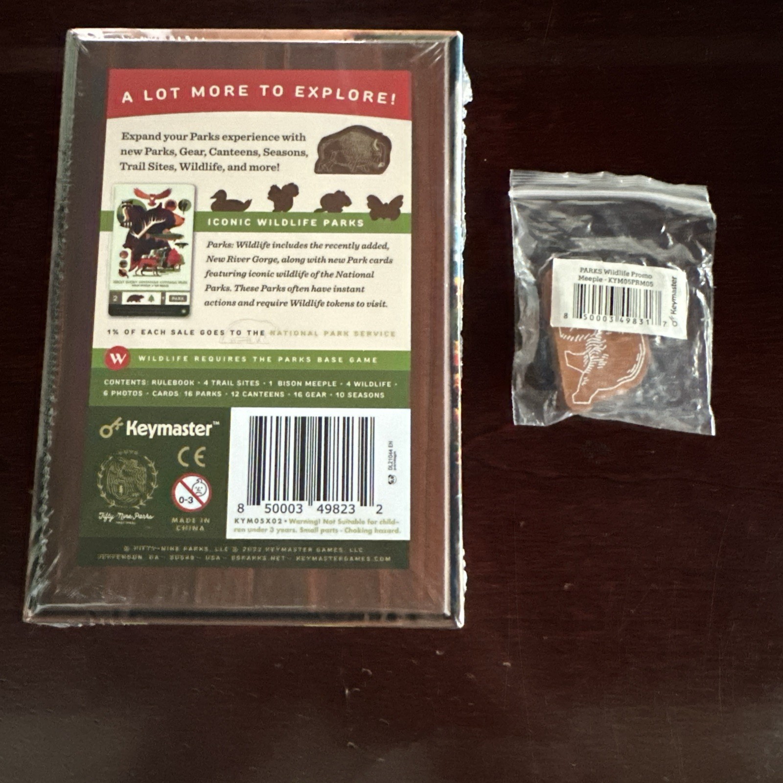 Parks Wildlife Expansion Keymaster Games 2022 SEALED With Bear Meeple Promo