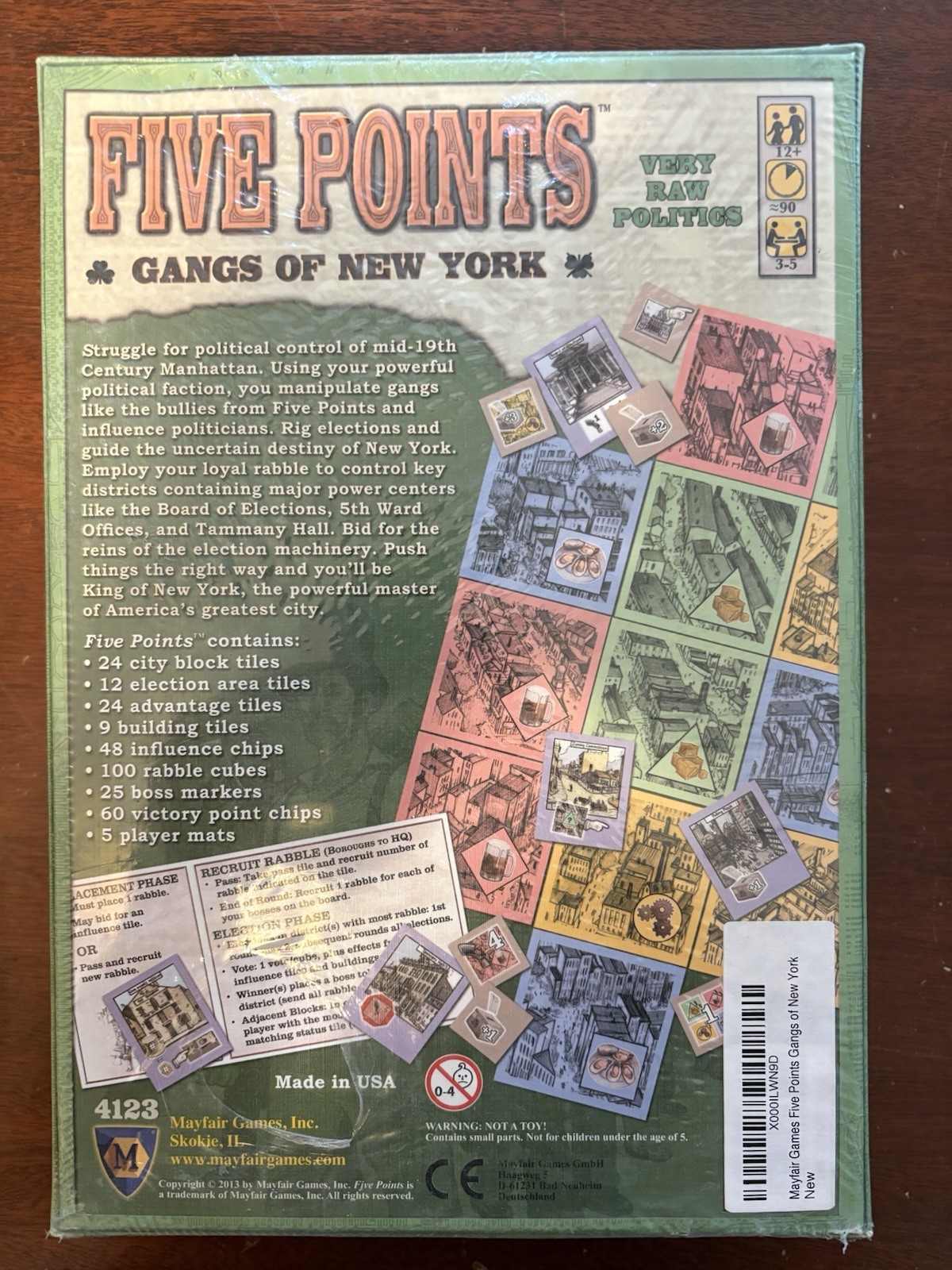Five Points: Gangs of New York Board Game New Sealed Mayfair Games