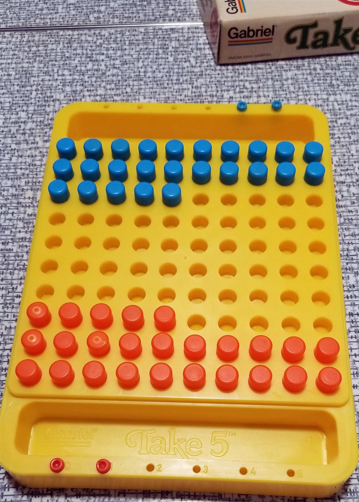 Vintage 1977 TAKE 5 Strategy Puzzler Hi-Q Game Gabriel 77452 COMPLETE