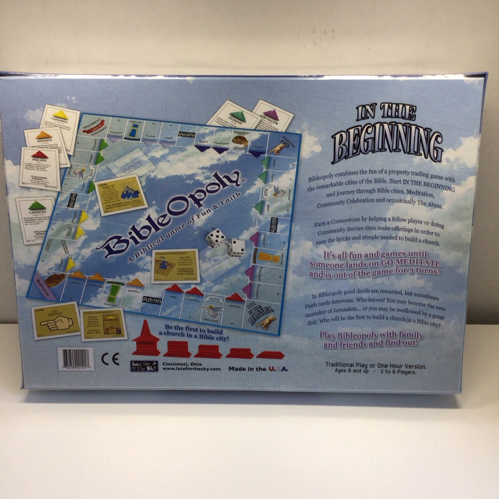 Late for the Sky BibleOpoly Biblical Board Game 2-6 Players One Hour Version
