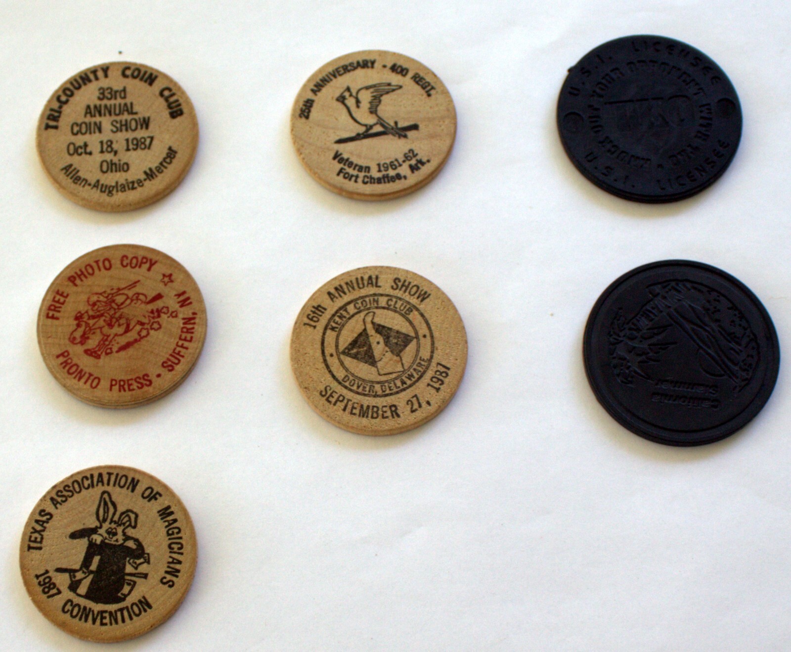 vintage pogs miscellaneous variety 7 pcs.