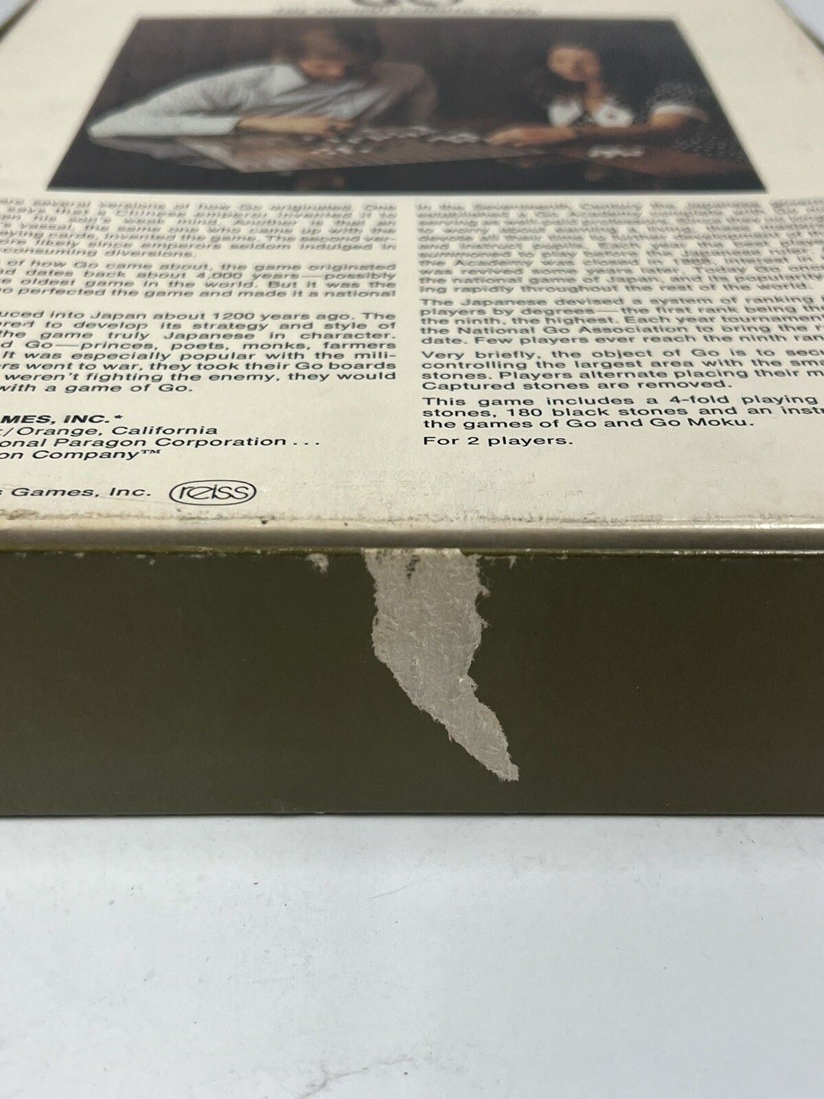 Vtg 1974 Reiss GO The Ancient Oriental Board Game COMPLETE Bookshelf #165 VGUC