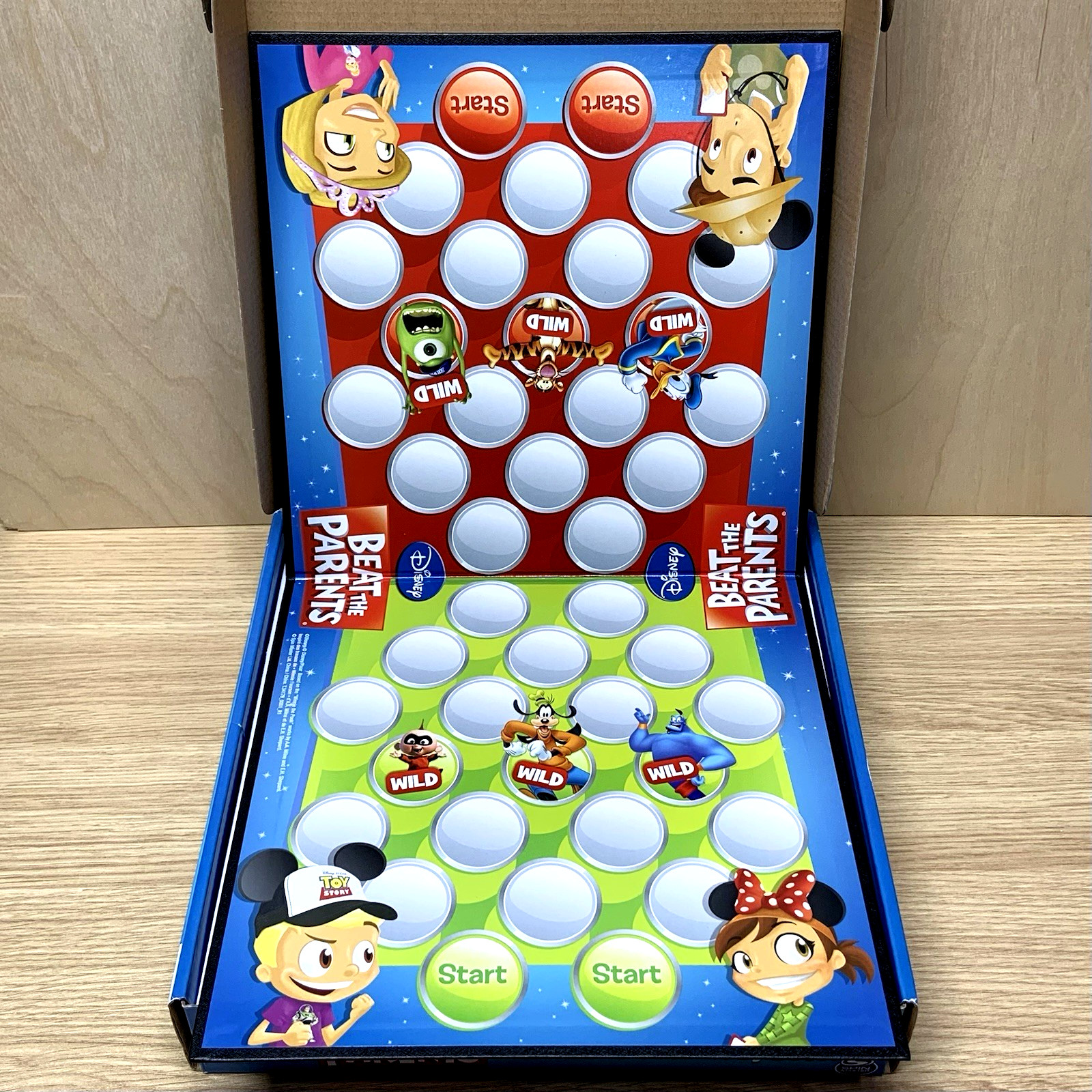 Disney Beat the Parents Board Game – Family Trivia – Kids vs Adults – Complete