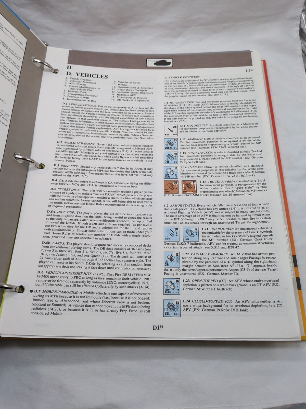 ASL Advanced Squad Leader Rules The Avalon Hill Game Company