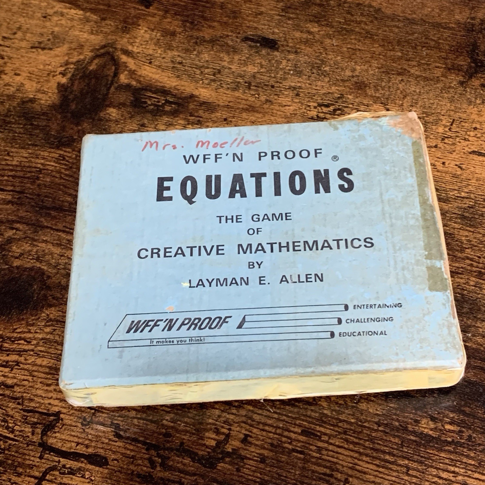 Vintage WFF’N PROOF Equations The Game Of Creative Mathematics Layman Allen