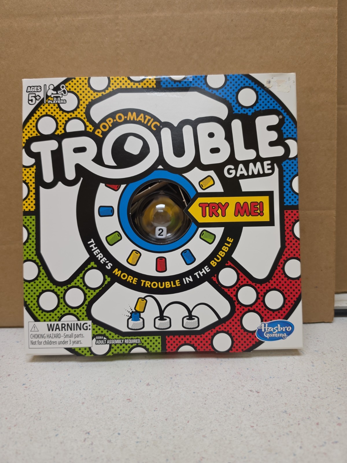 Trouble Board Game, Classic Pop-O-Matic Race Game By Hasbro