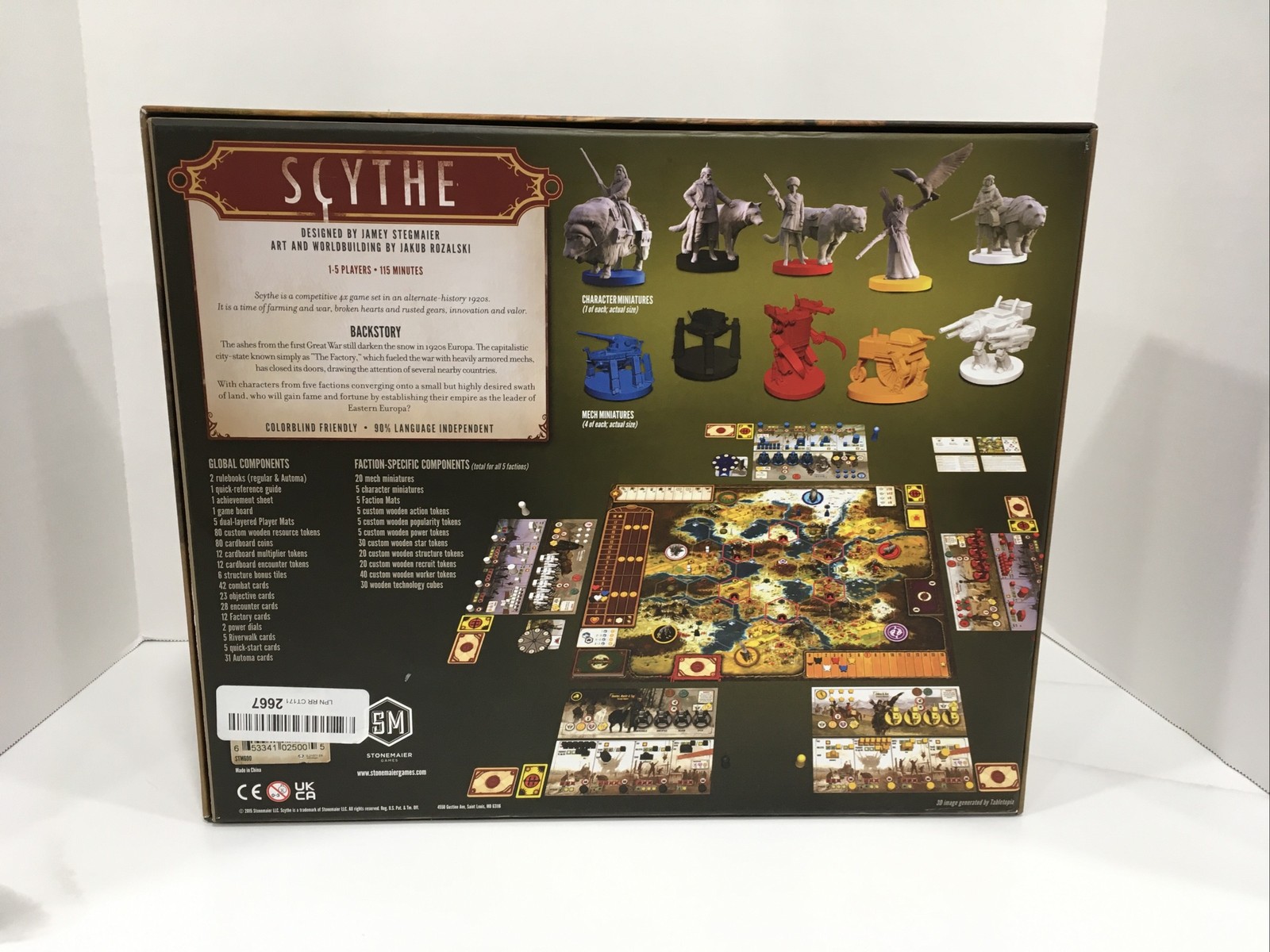SCYTHE Board Game ( Open Box ) Never Played New Other StoneMaier Games