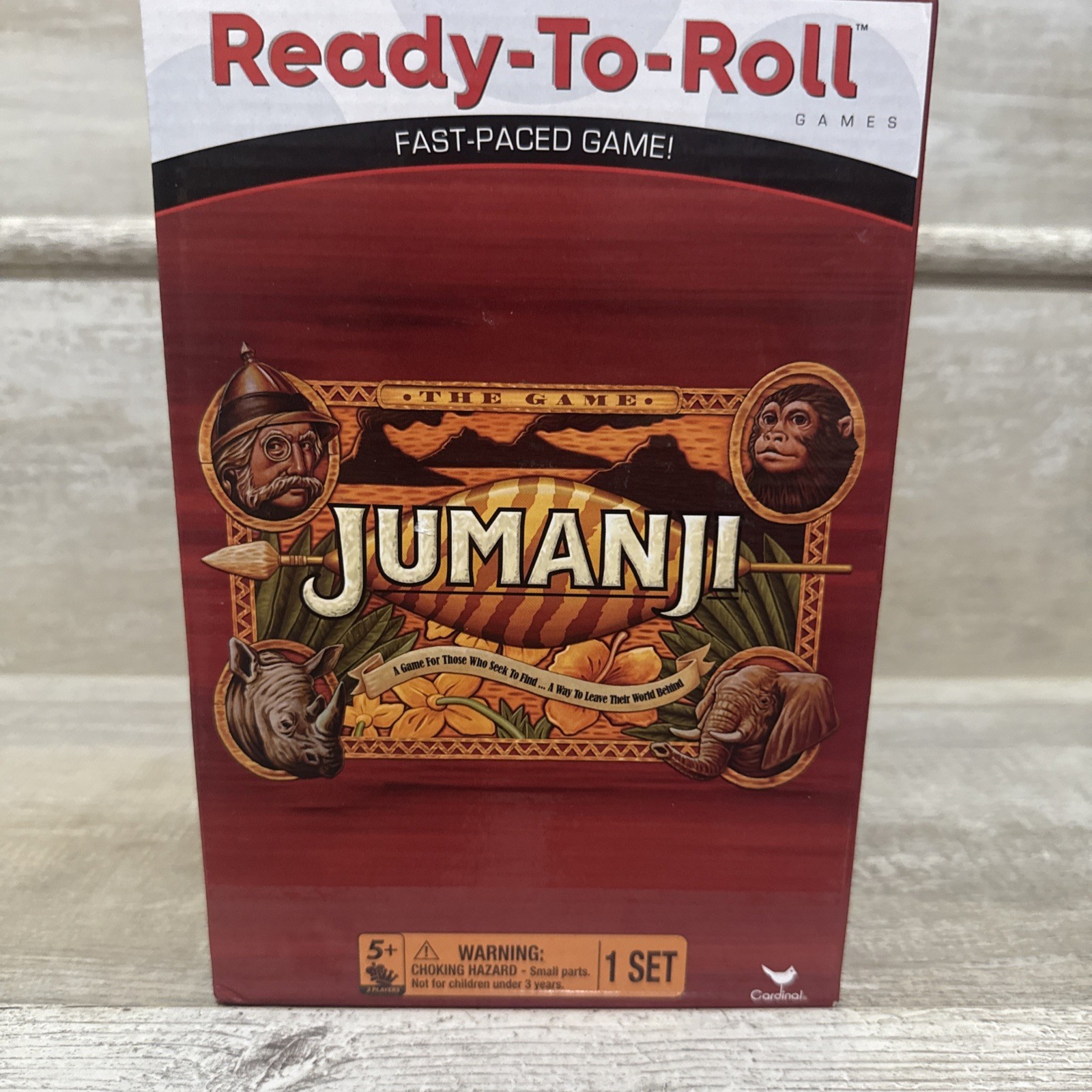 Jumanji Ready To Roll Games Age 5+ Fast Paced Game by Cardinal Travel Size