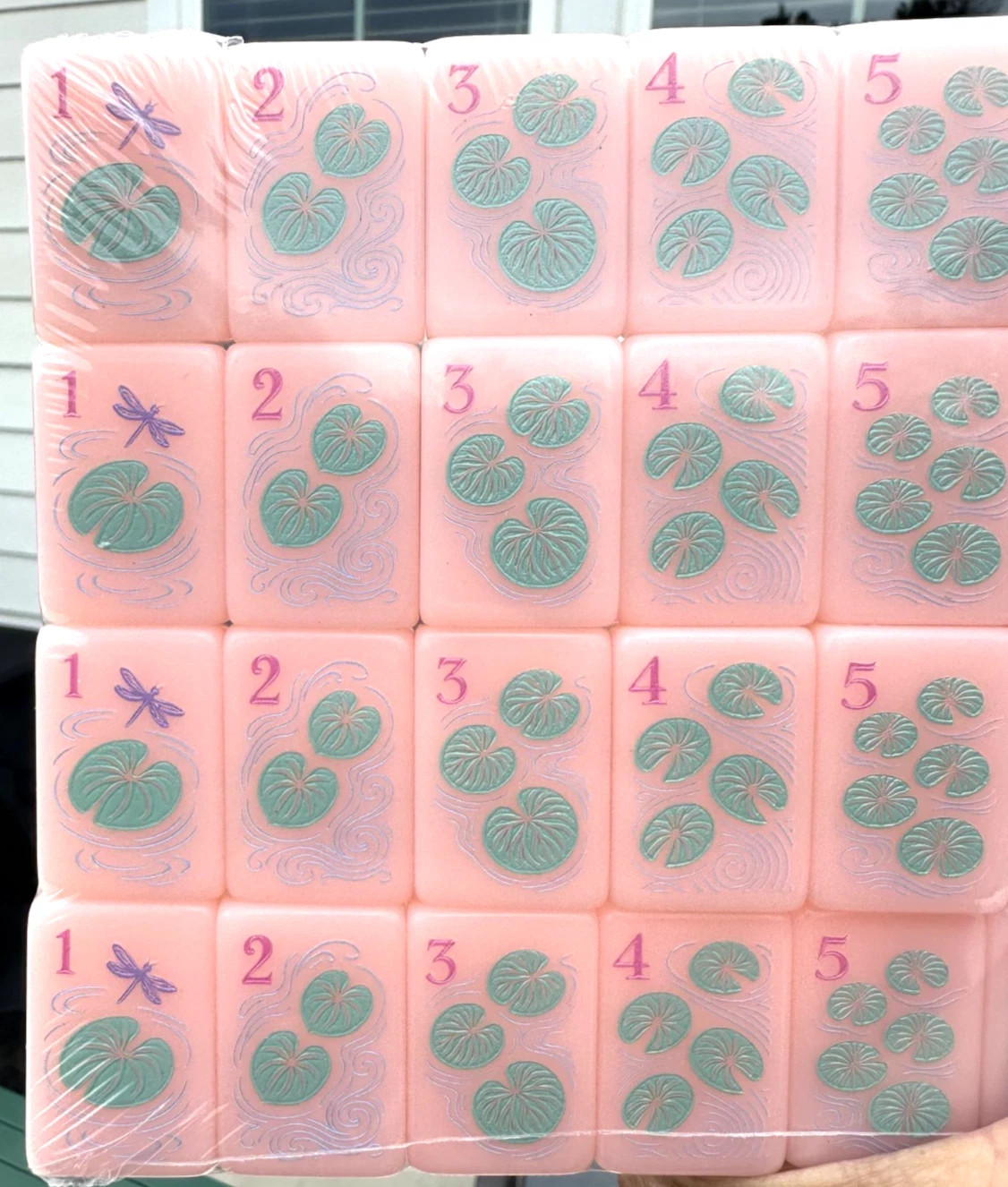 PARIS PINK Acrylic American Mahjong Tiles Set 160 Pcs US Seller Fast Ship NEW
