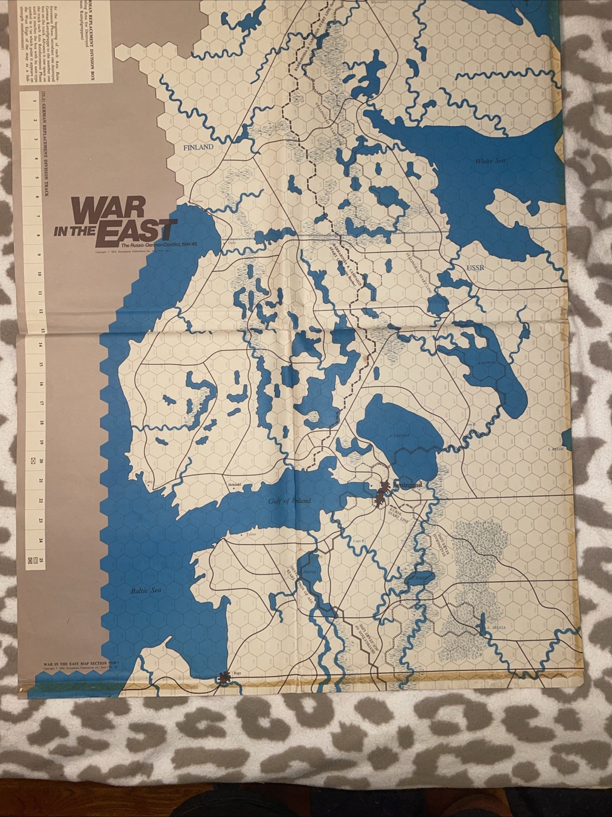 SPI. 1974. War In The East. Punched. Vintage Collectible. Rare.