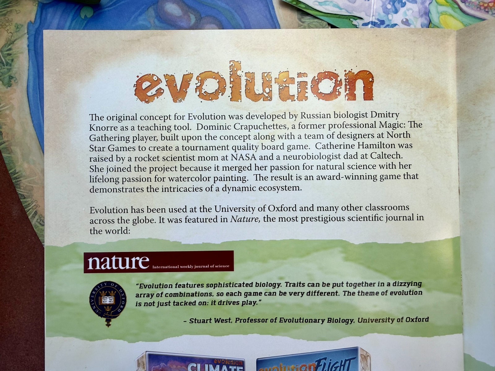 Evolution Board Game North Star Games Science Education Complete Nice Open Box
