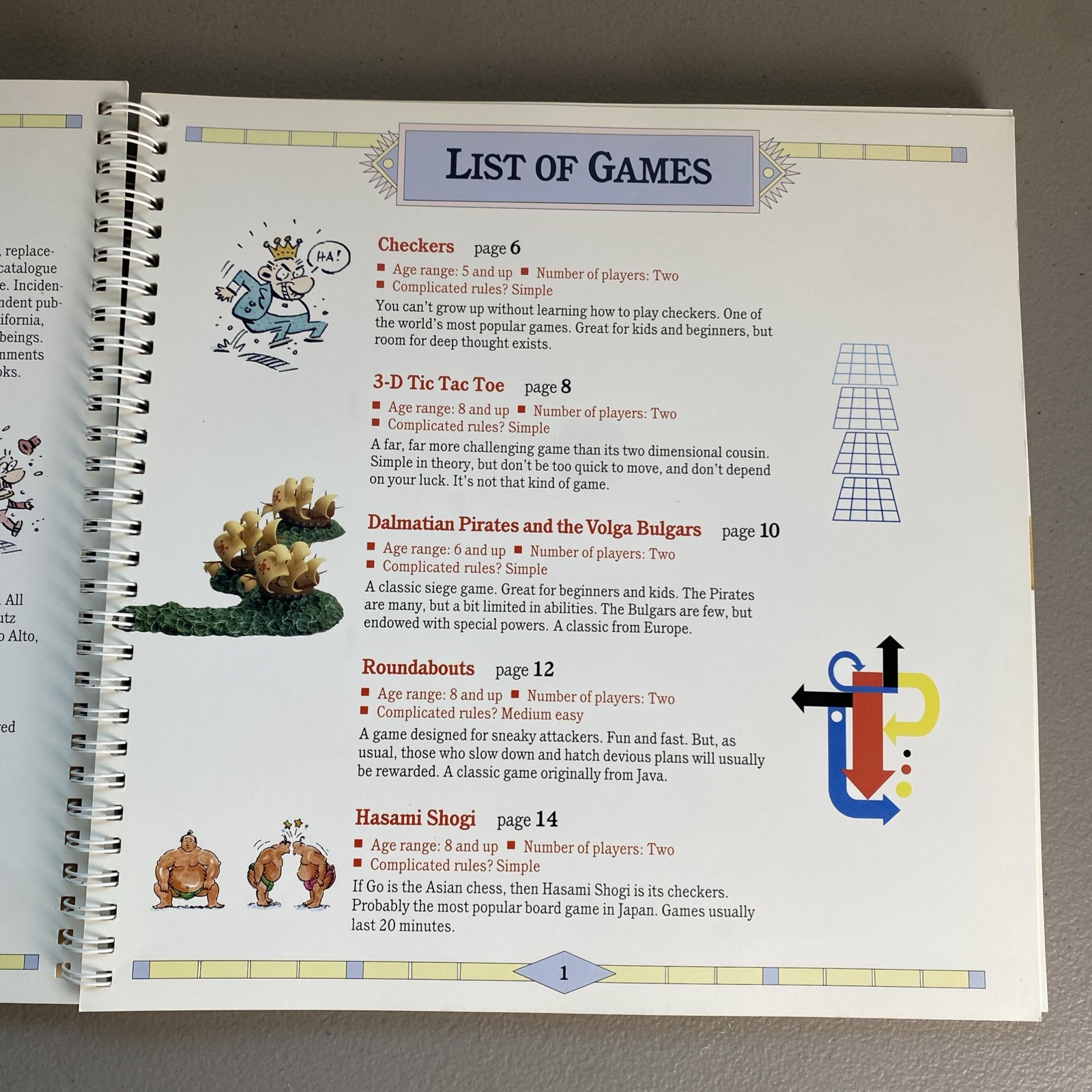 THE Book of Classic Board Games 1991 Vintage KLUTZ PRESS No Game Pieces