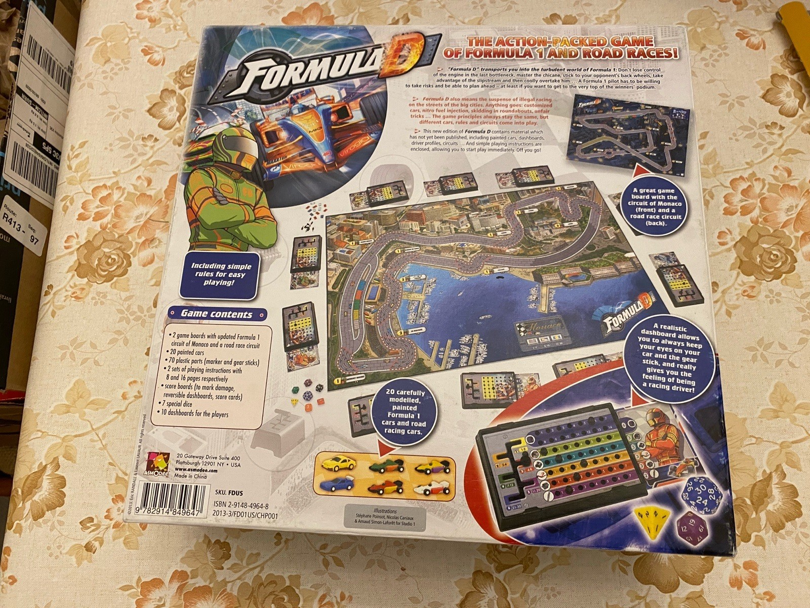 Formula D Board Game – *COMPLETE VERY GOOD!* (Casual Family Dice Indy Car Race)