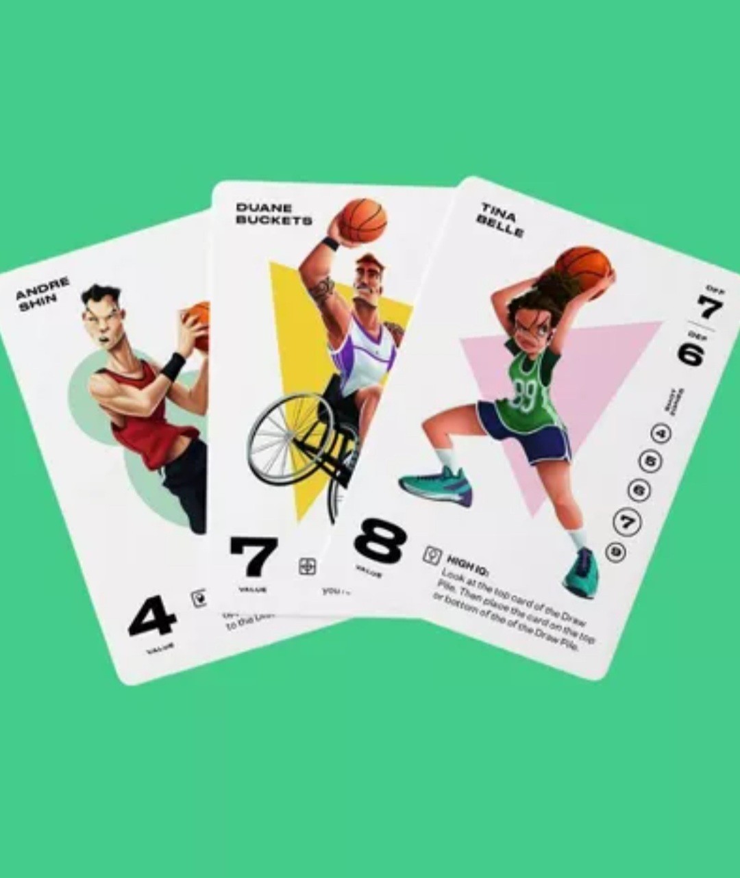Gameflo Pickup Basketball Card Game Of Strategy 2-6 Players Ages 8+ New Sealed