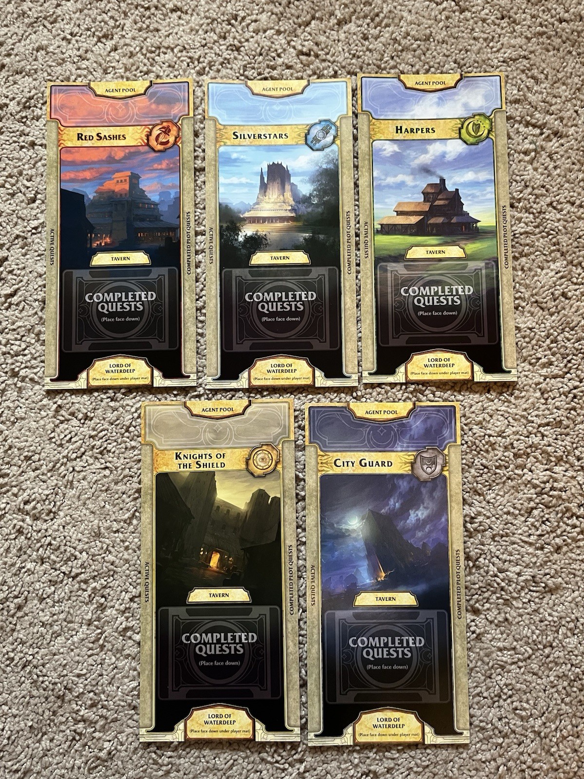 Lords of Waterdeep Dungeons and Dragons Board Game Wizards of the Coast Complete