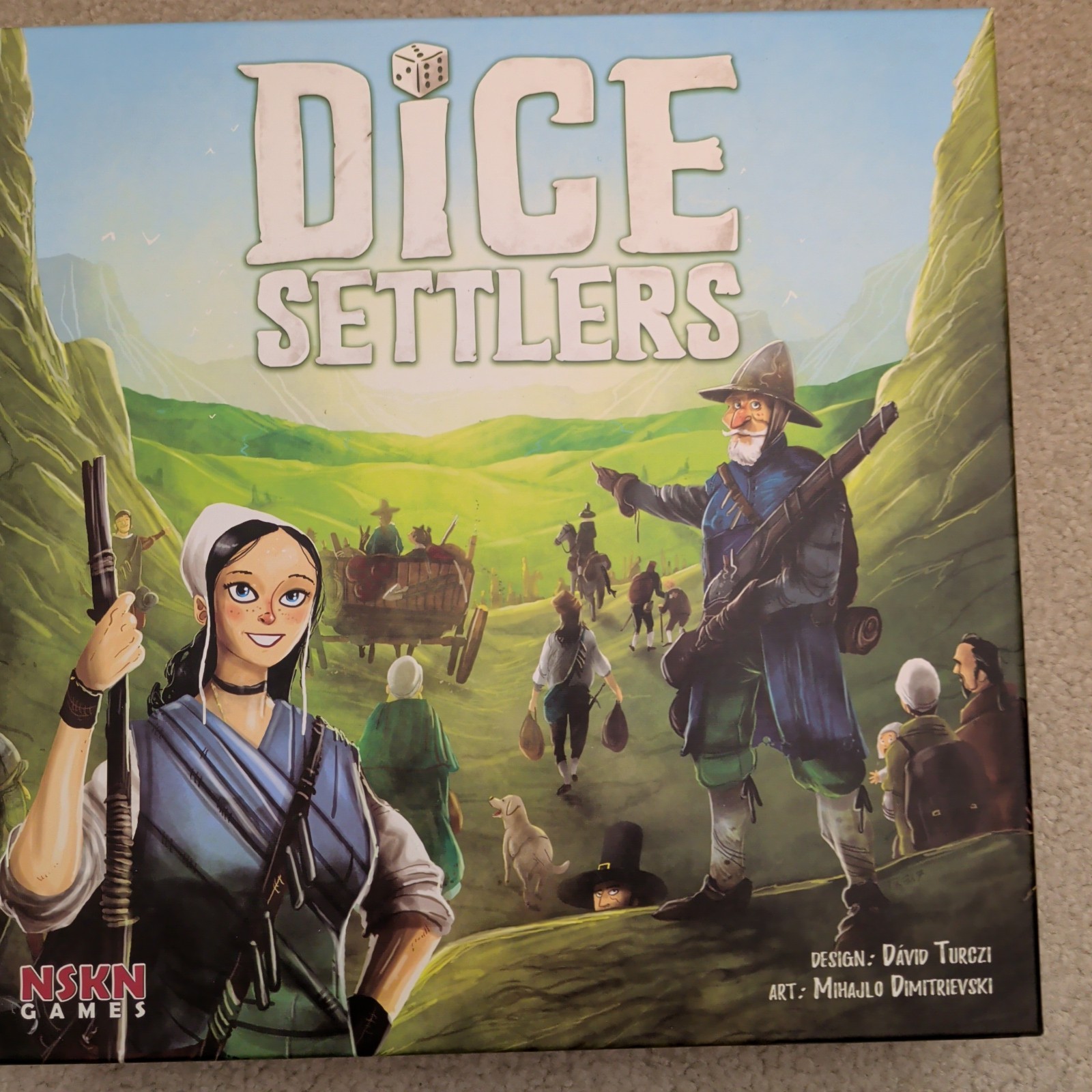 Dice Settlers – Kickstarter Deluxe – w/Promos and rare Western Sea Expansion