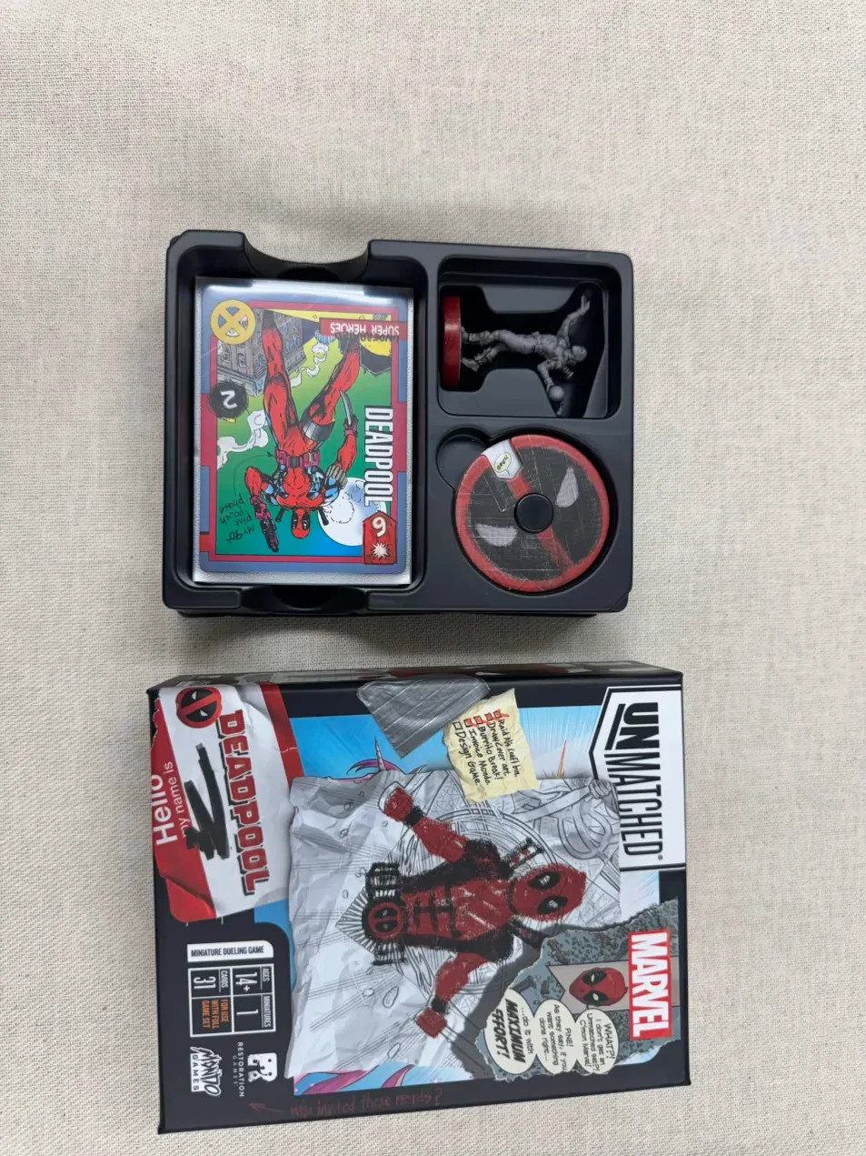 Marvel Deadpool Unmatched Restoration Games — Great Condition (Out of Print)