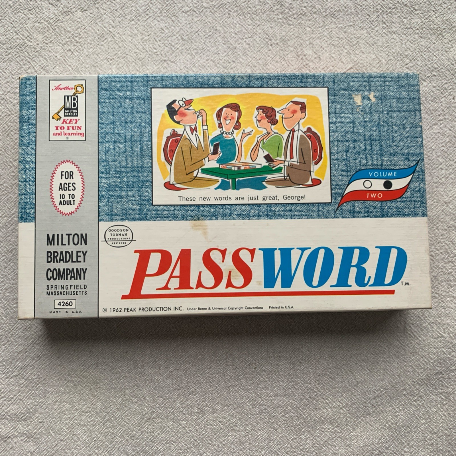 Vintage 1962 Milton Bradley Password Game #4260 Volume 2 Complete